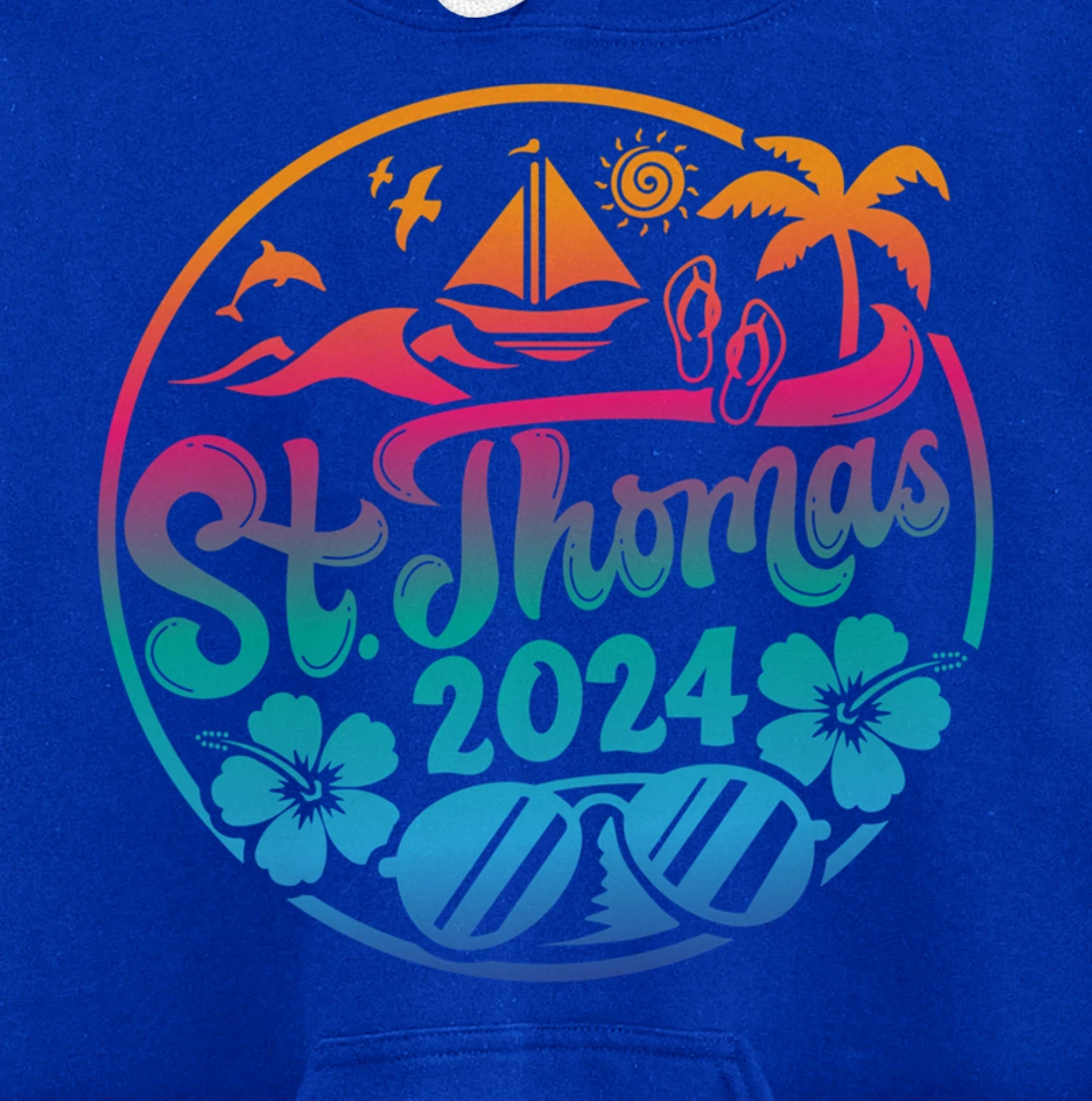 St Thomas Vacation 2024 Family Matching Group Pullover Hoodie