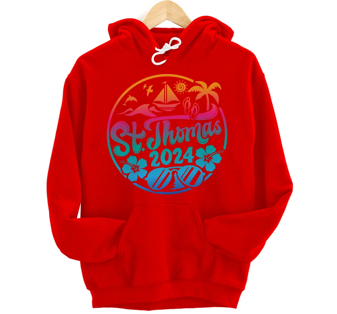 St Thomas Vacation 2024 Family Matching Group Pullover Hoodie