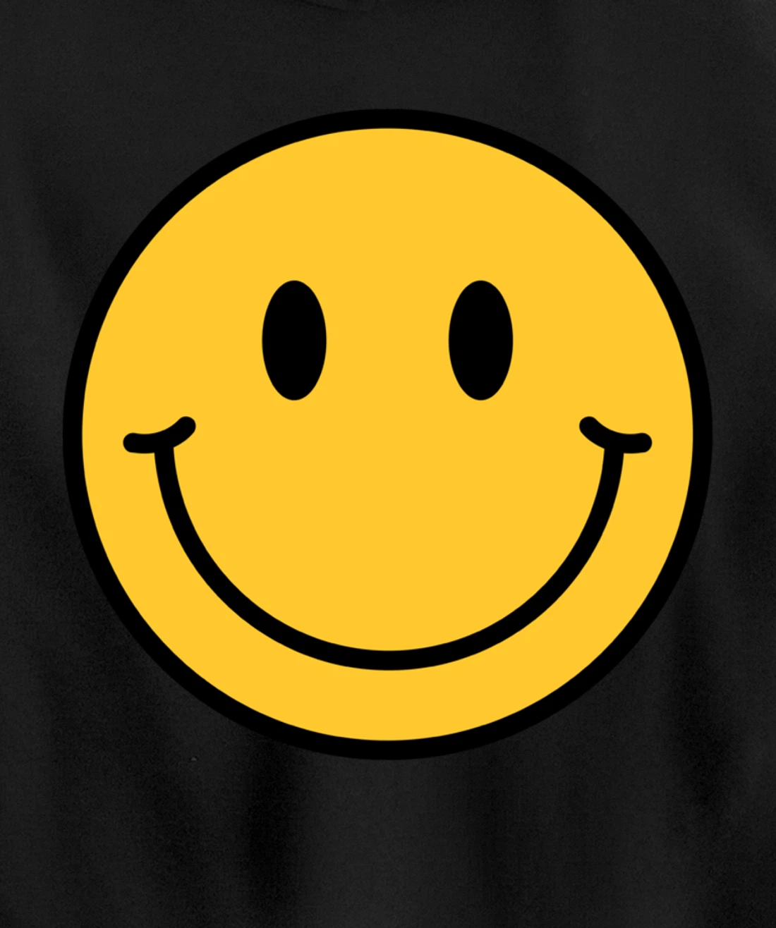 70s Yellow Smile Face Shirt Cute Happy Peace Smiling Face Pullover Hoodie