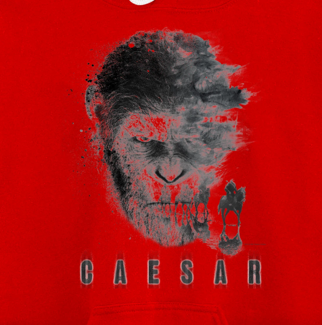 War for the Planet of the Apes Monochrome Caesar & Riders Pullover Hoodie