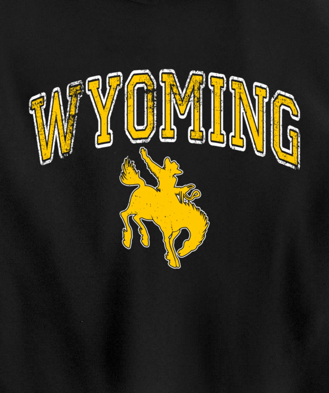 Wyoming Retro Roping Cowboy Vintage Retro Cowboy Men Pullover Hoodie