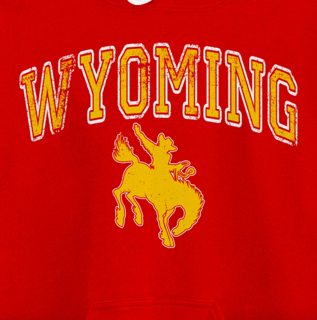 Wyoming Retro Roping Cowboy Vintage Retro Cowboy Men Pullover Hoodie