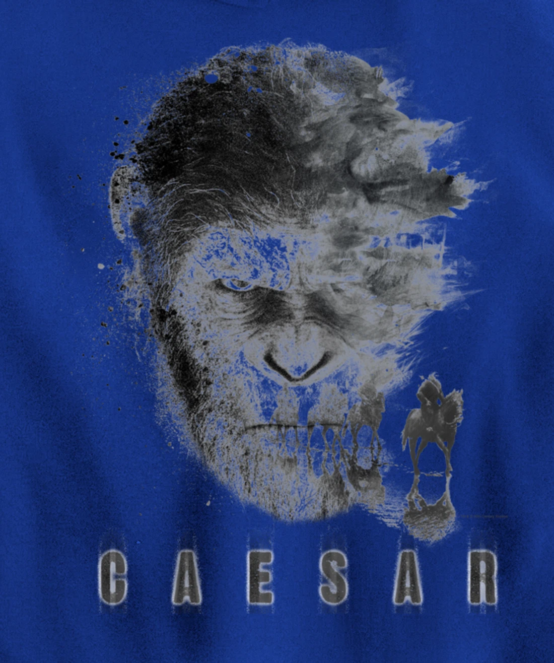 War for the Planet of the Apes Monochrome Caesar & Riders Pullover Hoodie