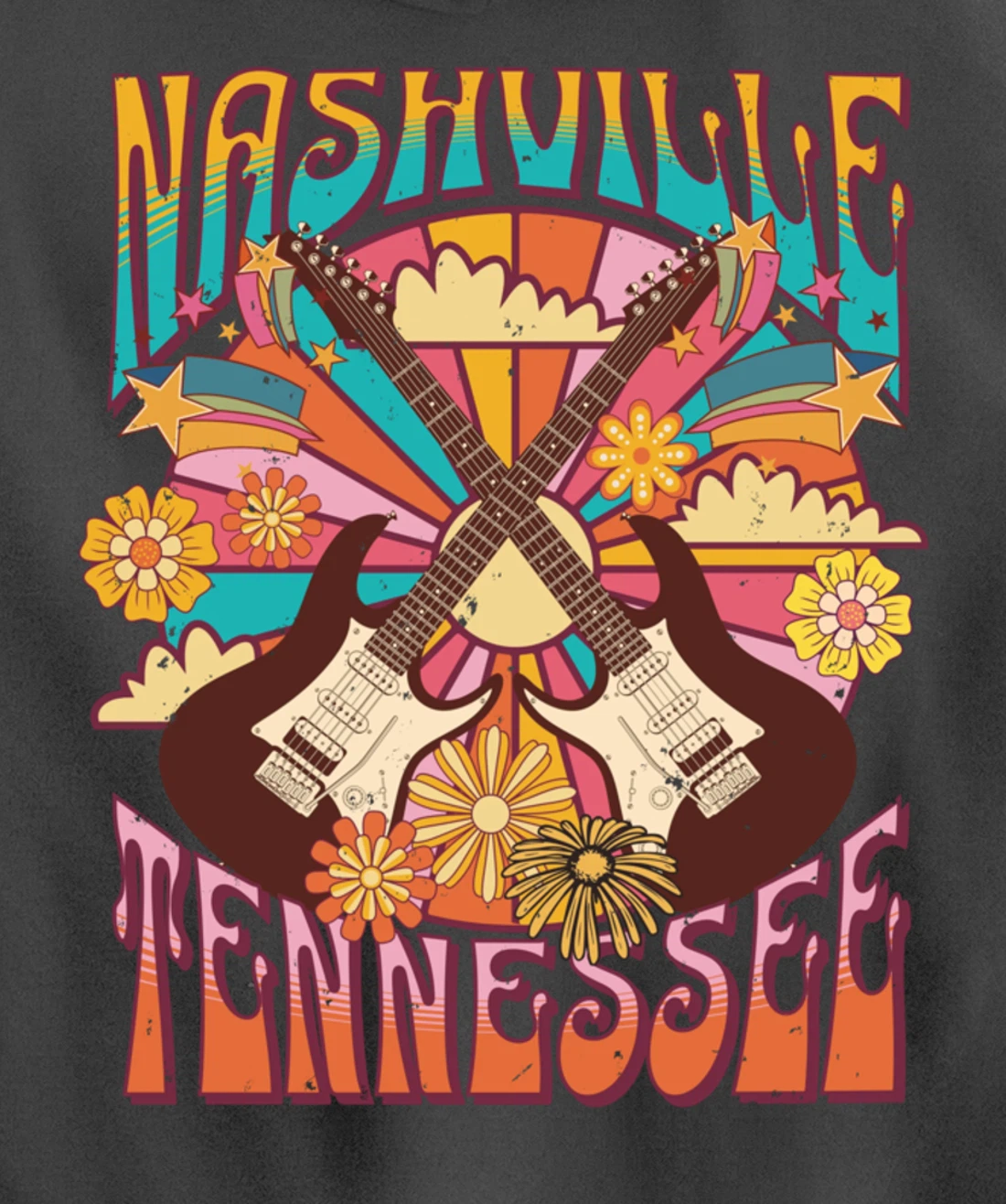 Nashville Country Music City Girls Trip Retro Nash Bash Bach Pullover Hoodie