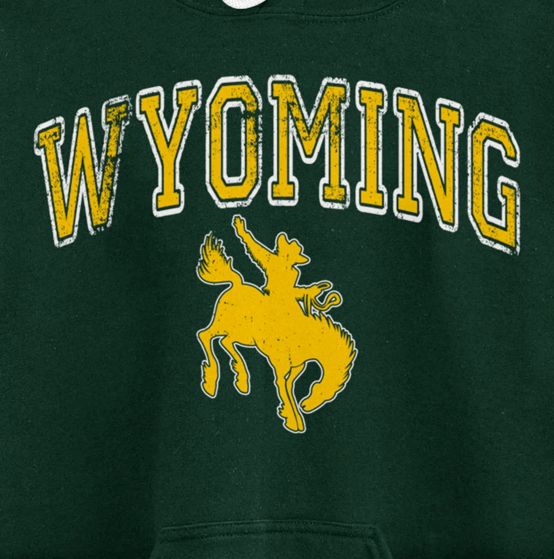 Wyoming Retro Roping Cowboy Vintage Retro Cowboy Men Pullover Hoodie