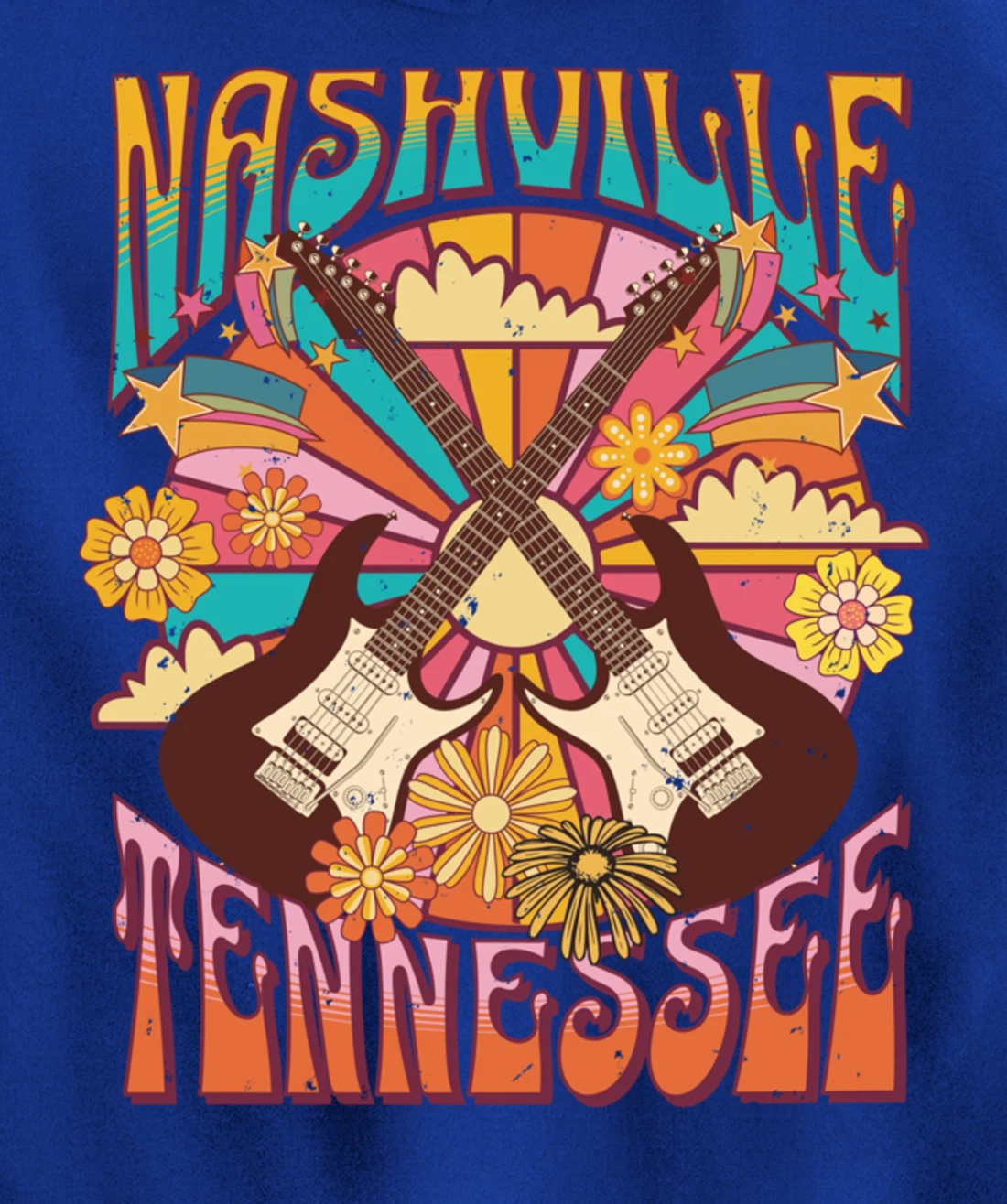 Nashville Country Music City Girls Trip Retro Nash Bash Bach Pullover Hoodie