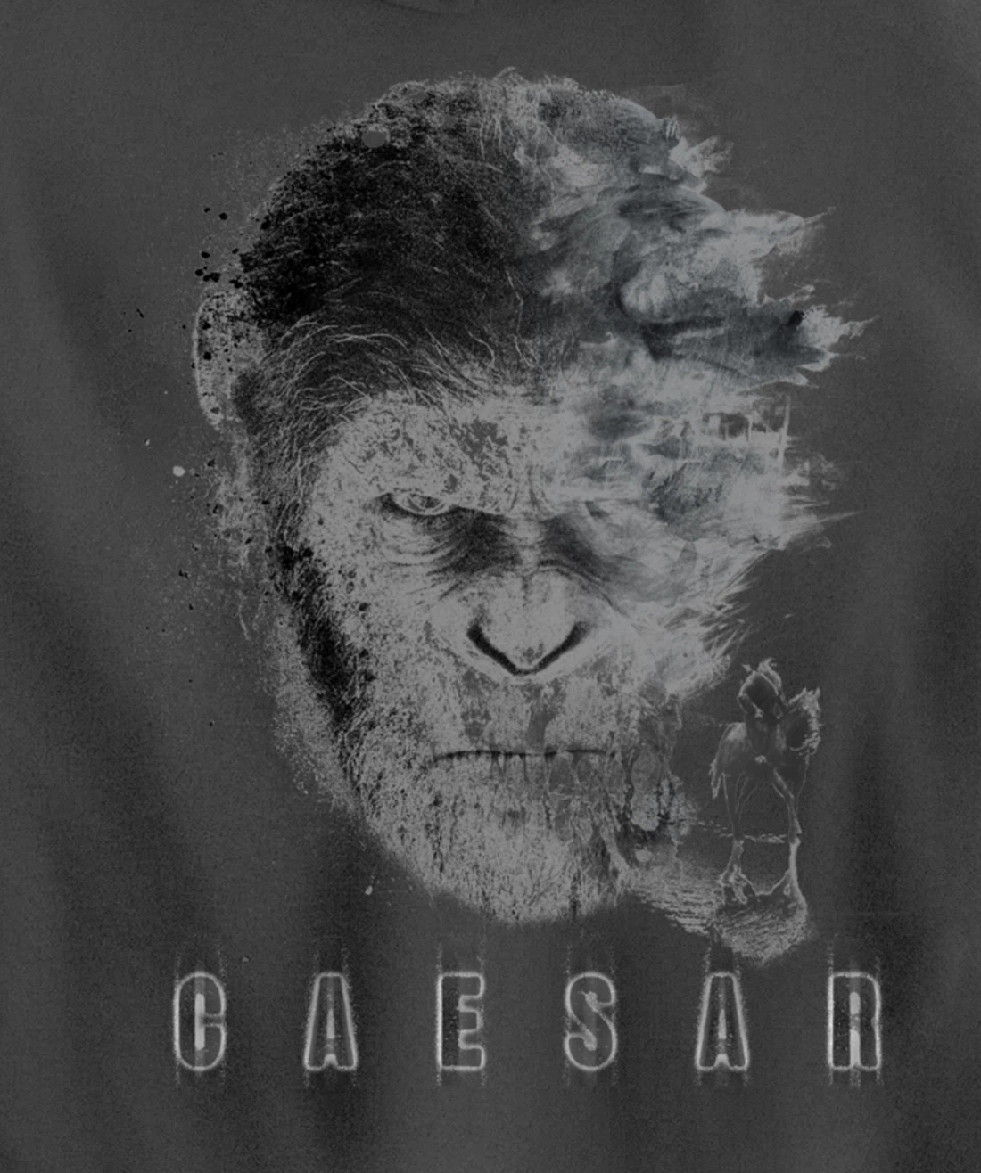 War for the Planet of the Apes Monochrome Caesar & Riders Pullover Hoodie