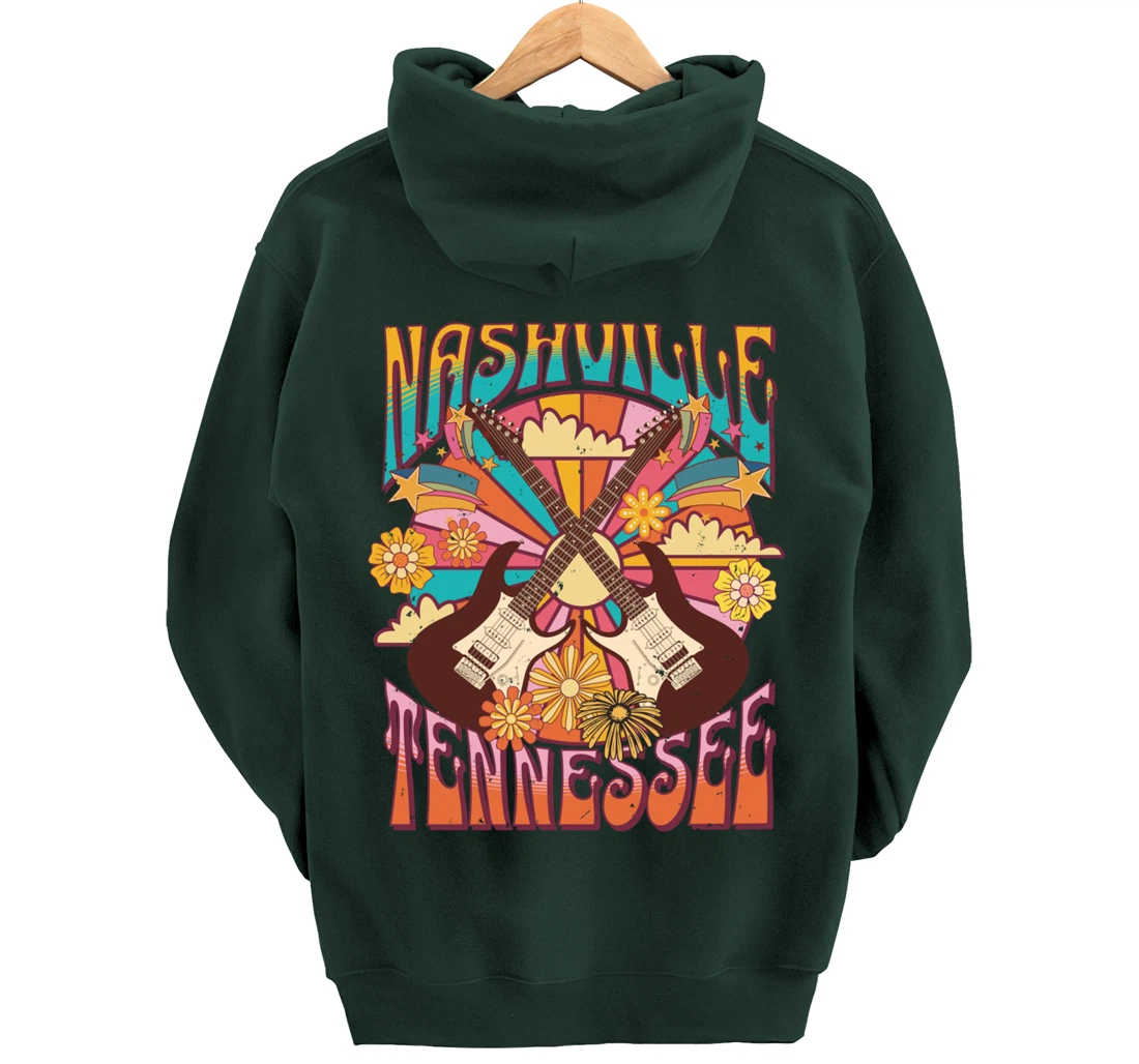 Nashville Country Music City Girls Trip Retro Nash Bash Bach Pullover Hoodie