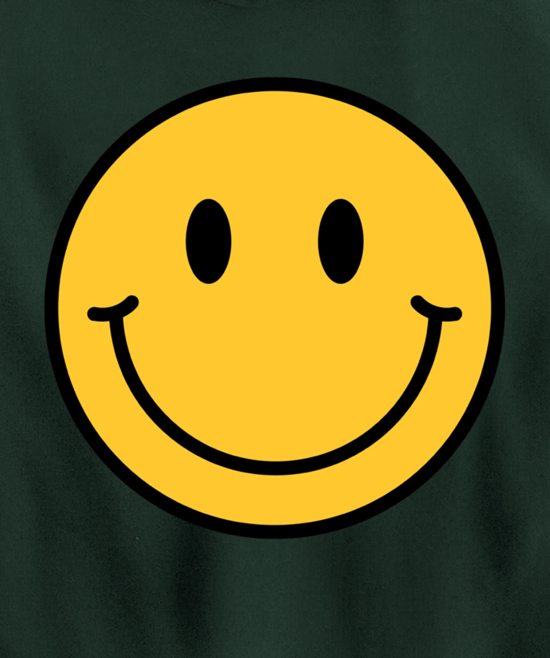 70s Yellow Smile Face Shirt Cute Happy Peace Smiling Face Pullover Hoodie