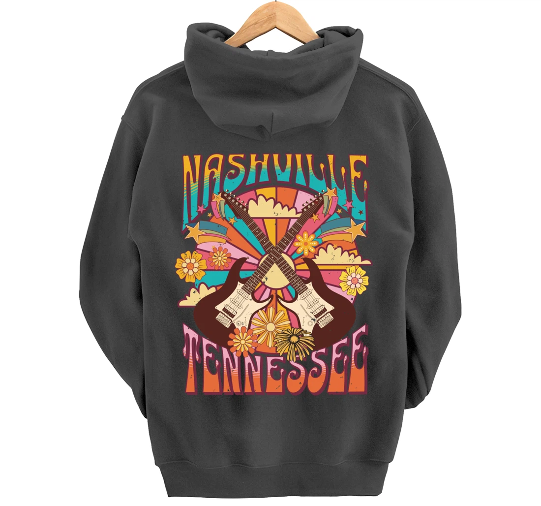 Nashville Country Music City Girls Trip Retro Nash Bash Bach Pullover Hoodie