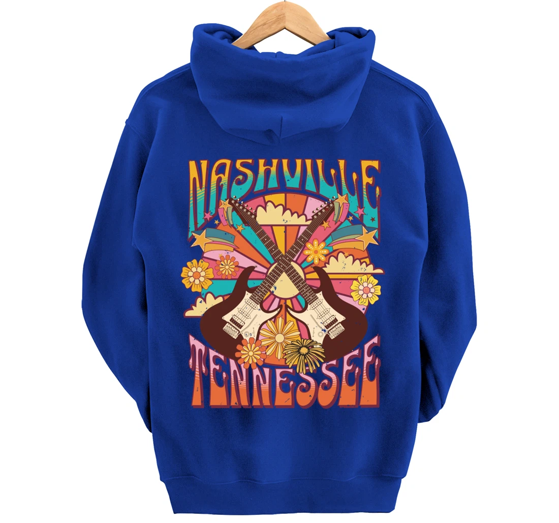 Nashville Country Music City Girls Trip Retro Nash Bash Bach Pullover Hoodie