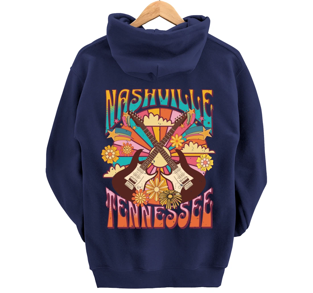 Nashville Country Music City Girls Trip Retro Nash Bash Bach Pullover Hoodie