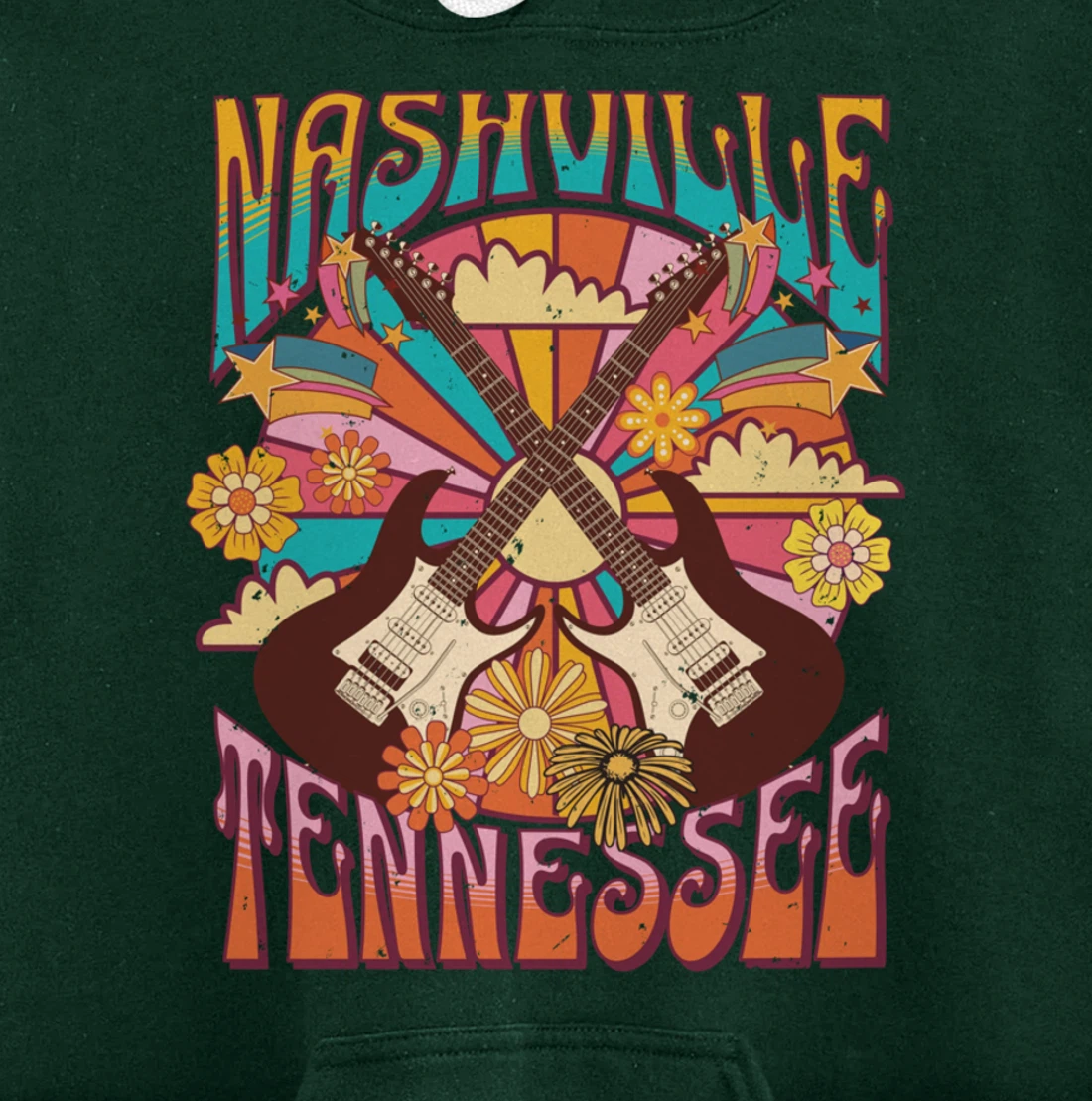Nashville Country Music City Girls Trip Retro Nash Bash Bach Pullover Hoodie