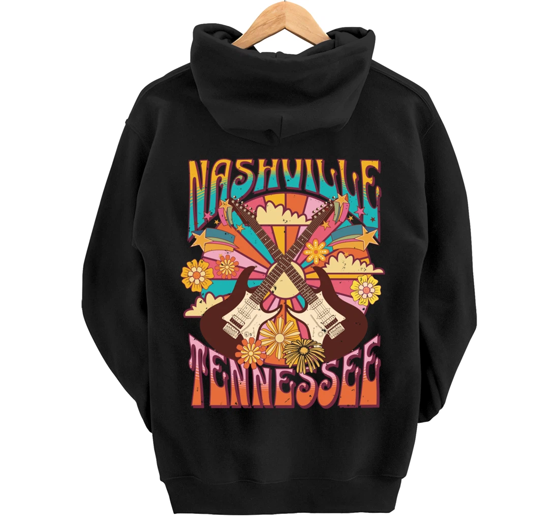 Nashville Country Music City Girls Trip Retro Nash Bash Bach Pullover Hoodie