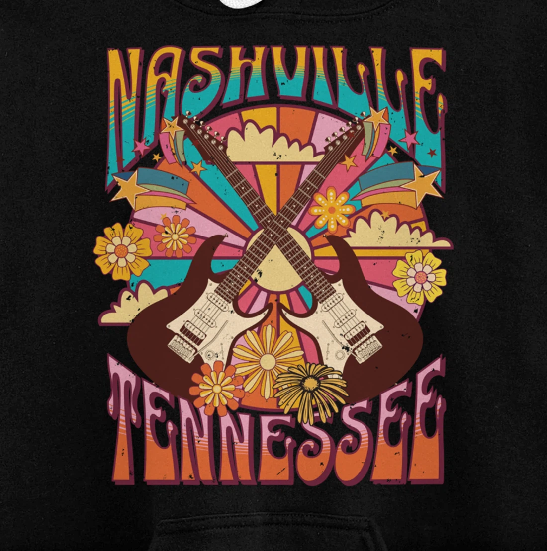 Nashville Country Music City Girls Trip Retro Nash Bash Bach Pullover Hoodie