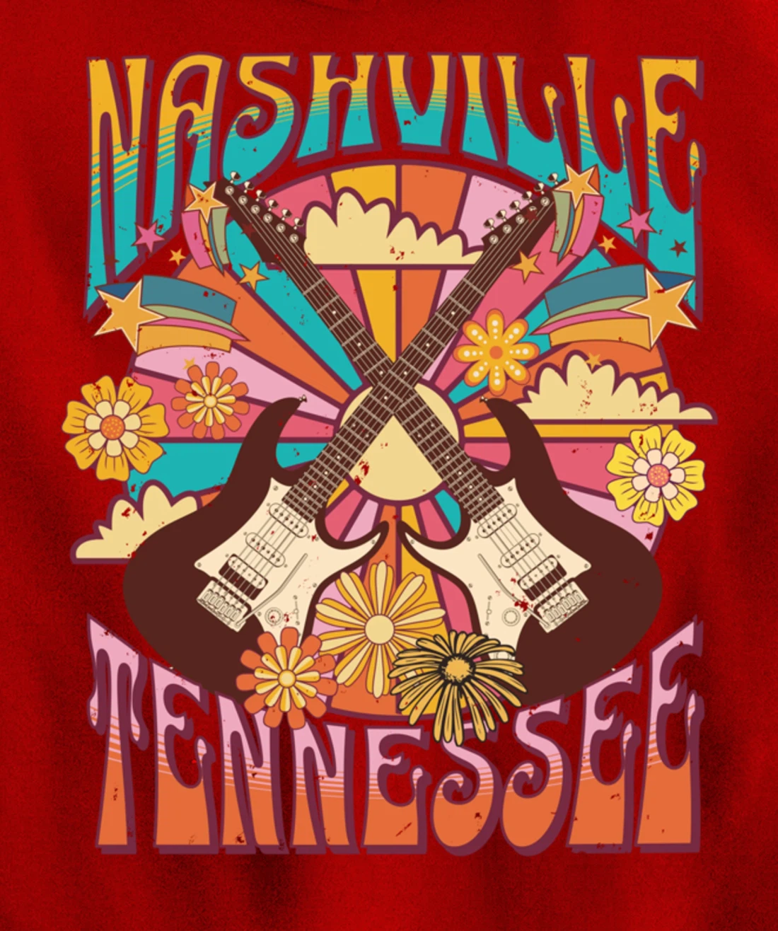 Nashville Country Music City Girls Trip Retro Nash Bash Bach Pullover Hoodie