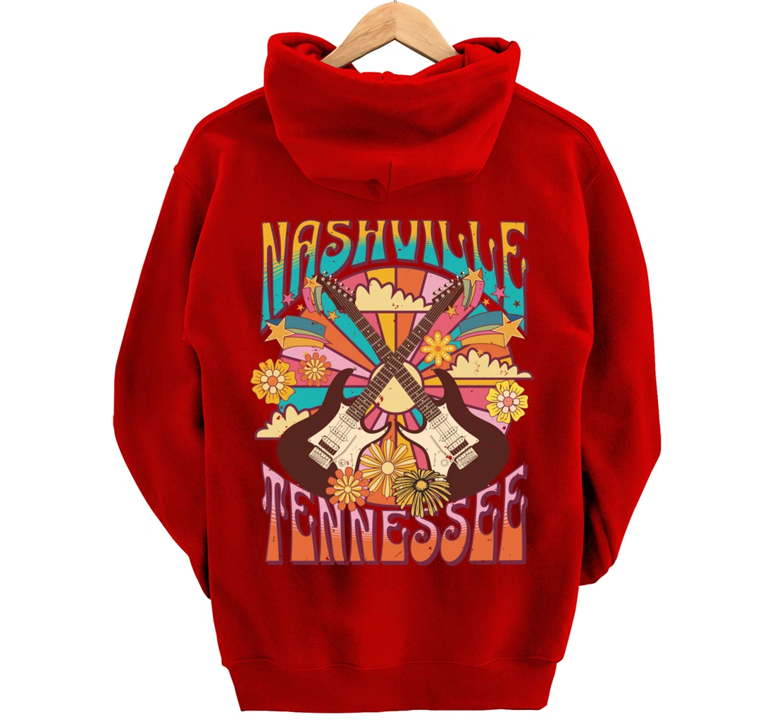 Nashville Country Music City Girls Trip Retro Nash Bash Bach Pullover Hoodie