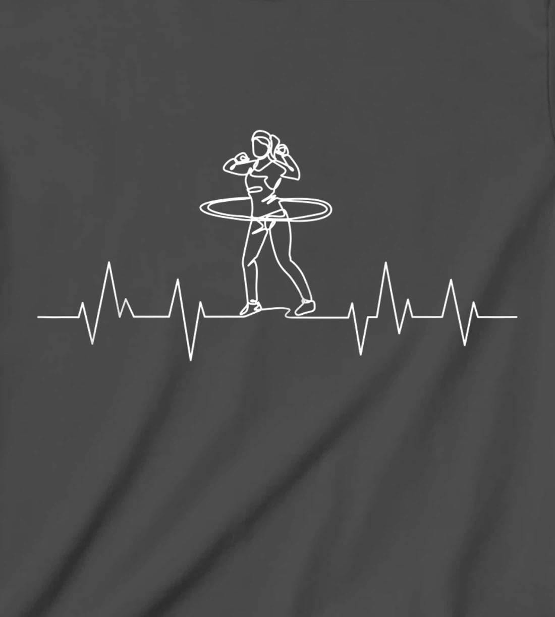 Hula Hoop Heartbeat Women Girls T-Shirt, Kid T-Shirt and Women T-Shirt