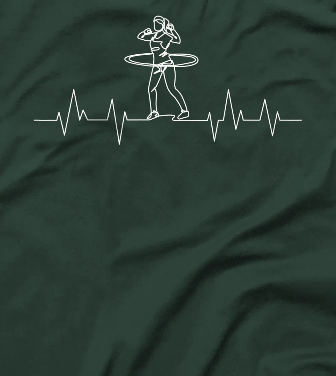 Hula Hoop Heartbeat Women Girls T-Shirt, Kid T-Shirt and Women T-Shirt