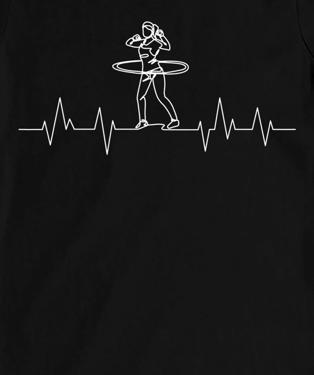 Hula Hoop Heartbeat Women Girls T-Shirt, Kid T-Shirt and Women T-Shirt