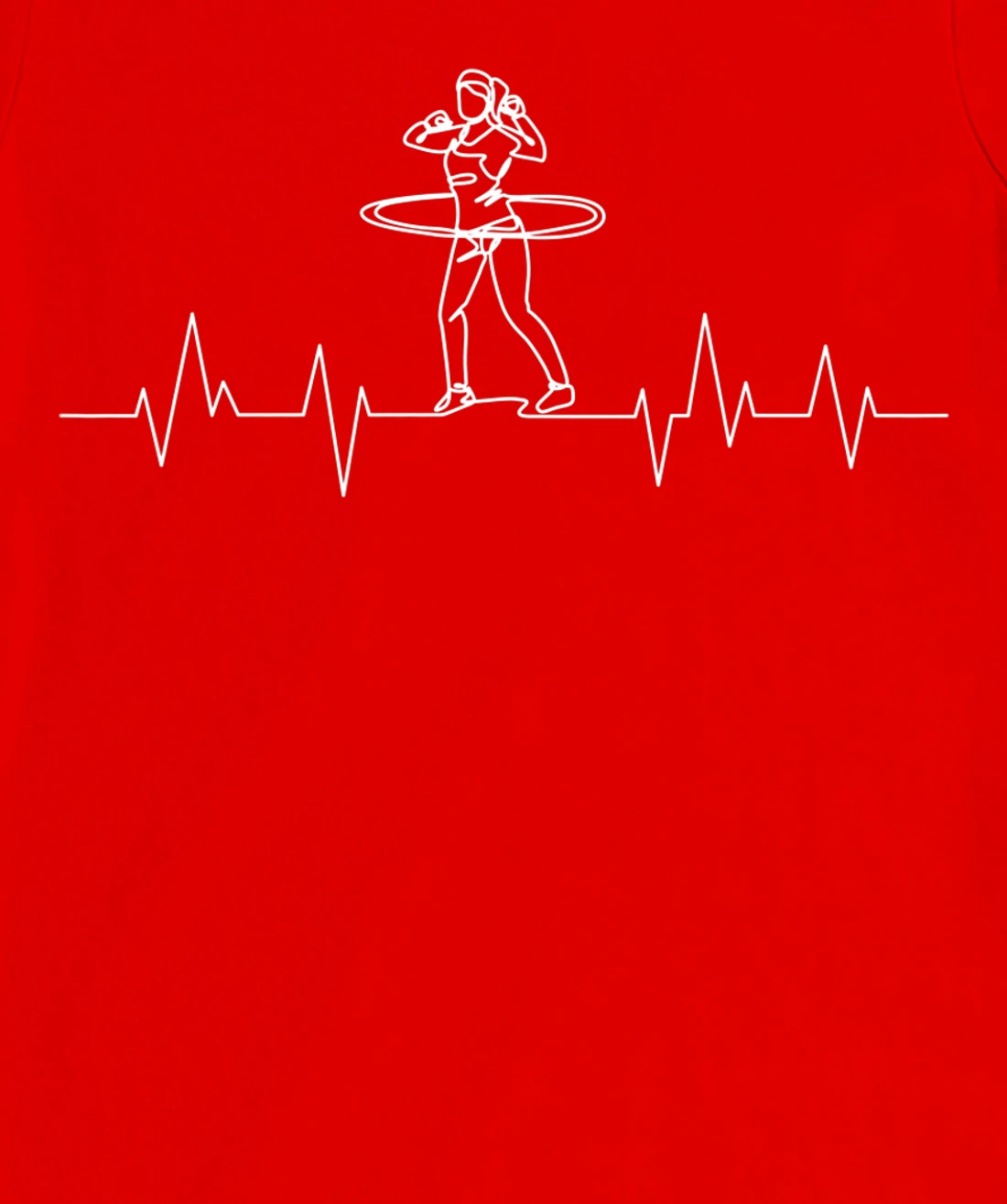 Hula Hoop Heartbeat Women Girls T-Shirt, Kid T-Shirt and Women T-Shirt
