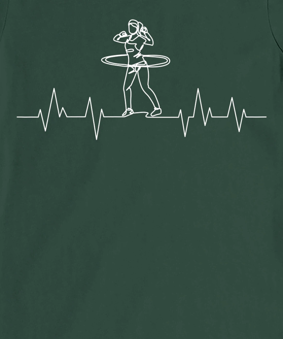 Hula Hoop Heartbeat Women Girls T-Shirt, Kid T-Shirt and Women T-Shirt