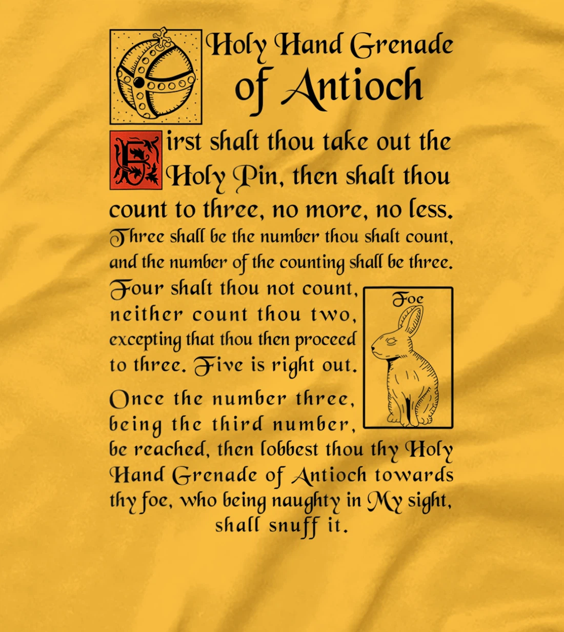 Womens Holy Hand Grenade Of Antioch T-Shirt, Women T-Shirt