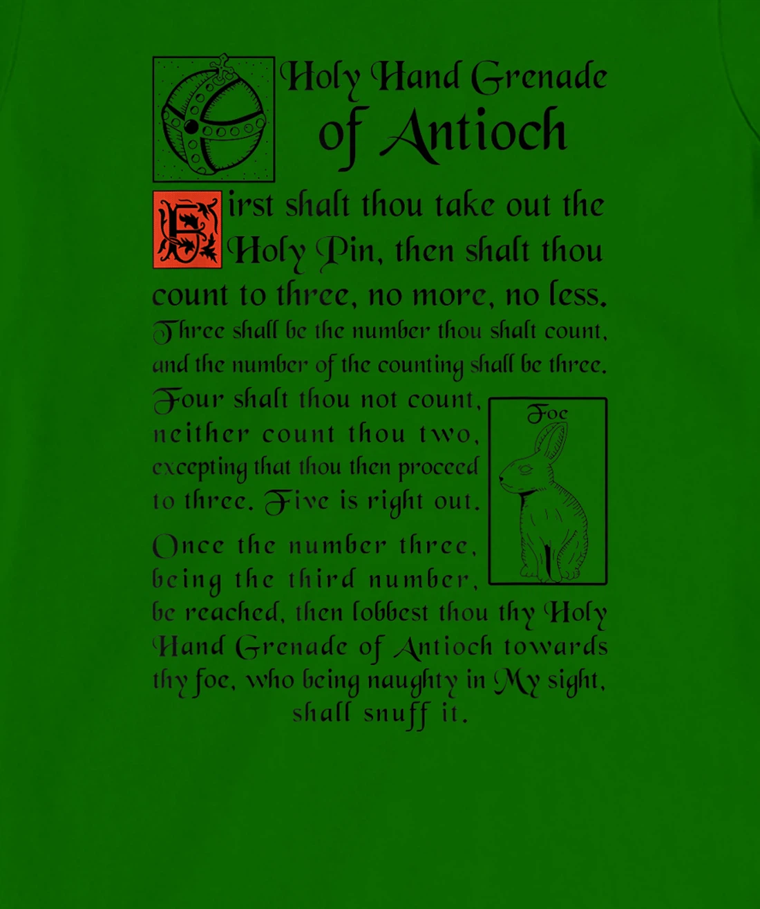 Womens Holy Hand Grenade Of Antioch T-Shirt, Women T-Shirt