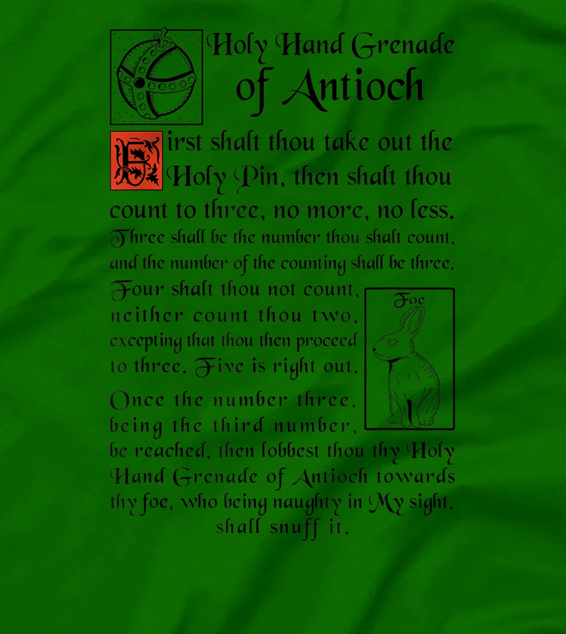 Womens Holy Hand Grenade Of Antioch T-Shirt, Women T-Shirt