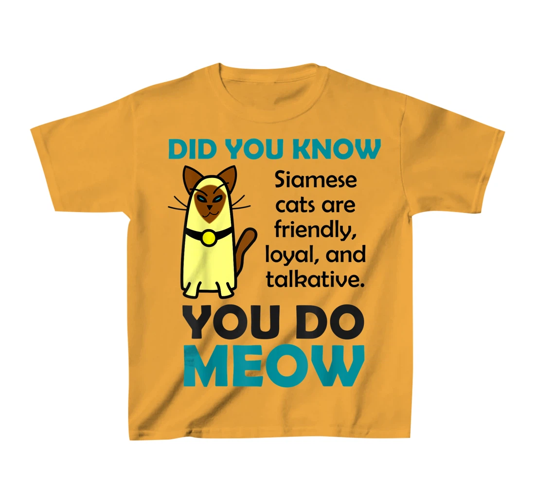 Womens Siamese Cat Gifts for Women Cute Pun T-Shirt, Kid T-Shirt and Women T-Shirt
