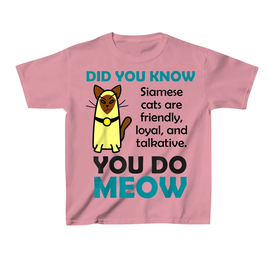 Womens Siamese Cat Gifts for Women Cute Pun T-Shirt, Kid T-Shirt and Women T-Shirt
