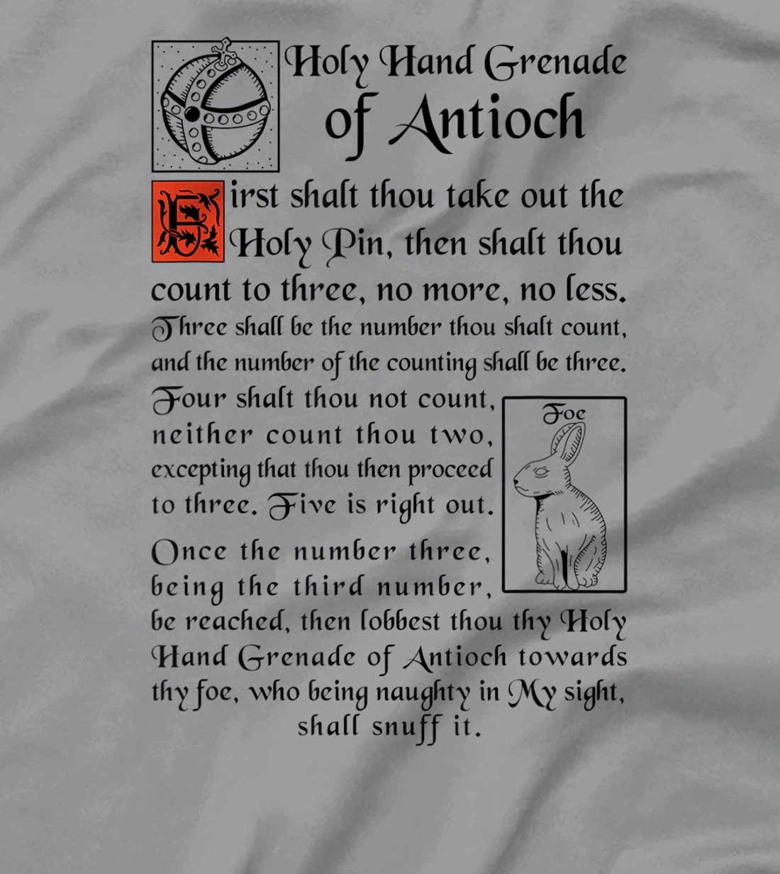 Womens Holy Hand Grenade Of Antioch T-Shirt, Women T-Shirt