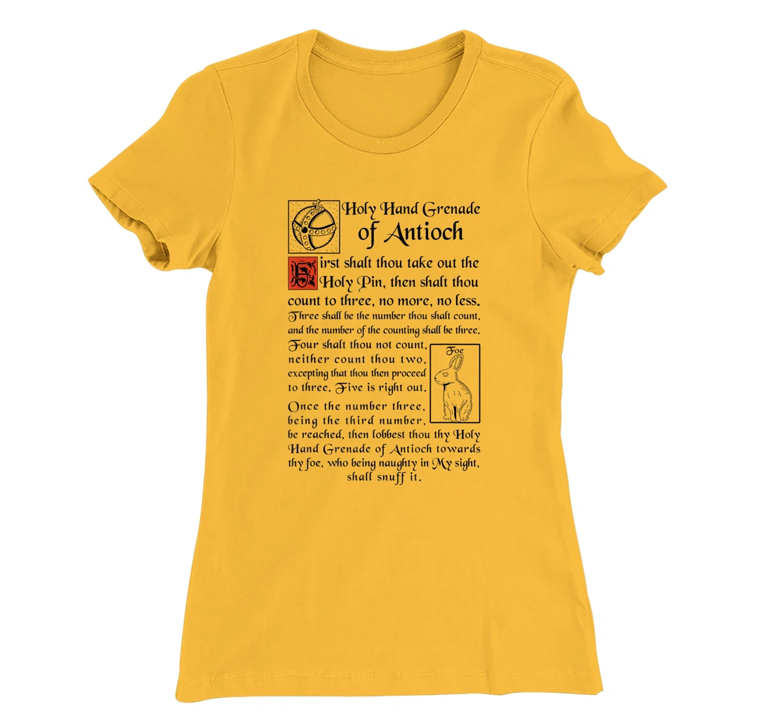 Womens Holy Hand Grenade Of Antioch T-Shirt, Women T-Shirt