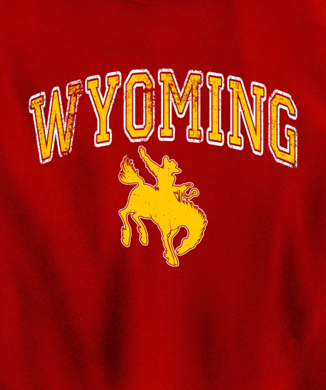 Wyoming Retro Roping Cowboy Vintage Retro Cowboy Men Pullover Hoodie