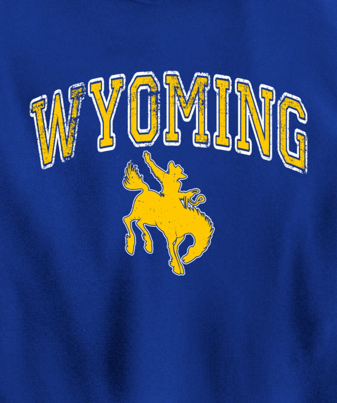 Wyoming Retro Roping Cowboy Vintage Retro Cowboy Men Pullover Hoodie