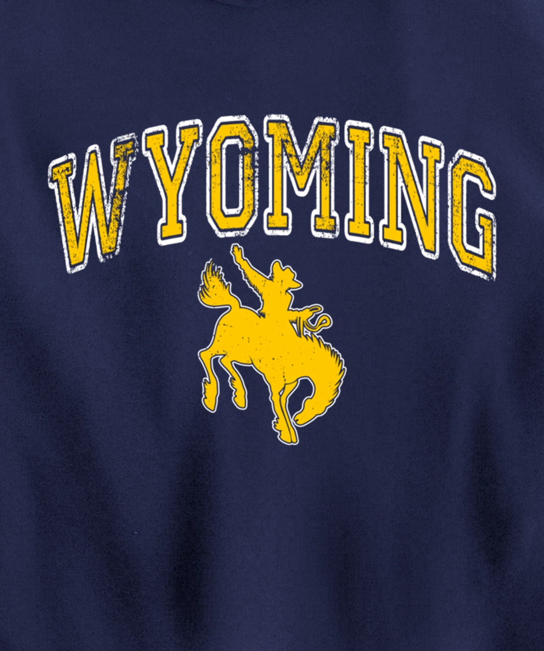 Wyoming Retro Roping Cowboy Vintage Retro Cowboy Men Pullover Hoodie