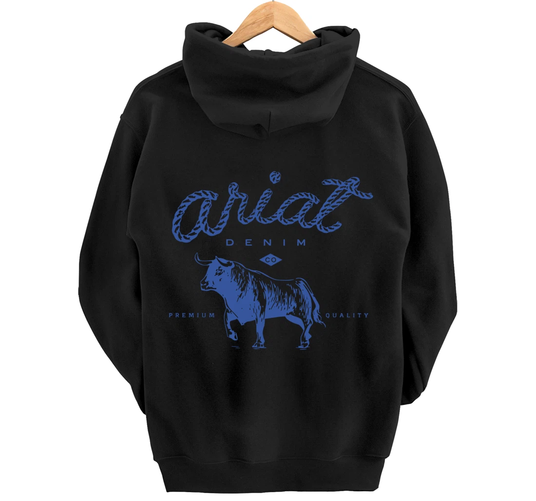 Ariat Denim Bull Premium Quality, Premium Quality Western Pullover Hoodie