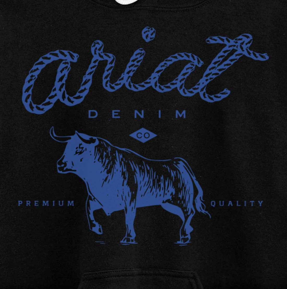 Ariat Denim Bull Premium Quality, Premium Quality Western Pullover Hoodie