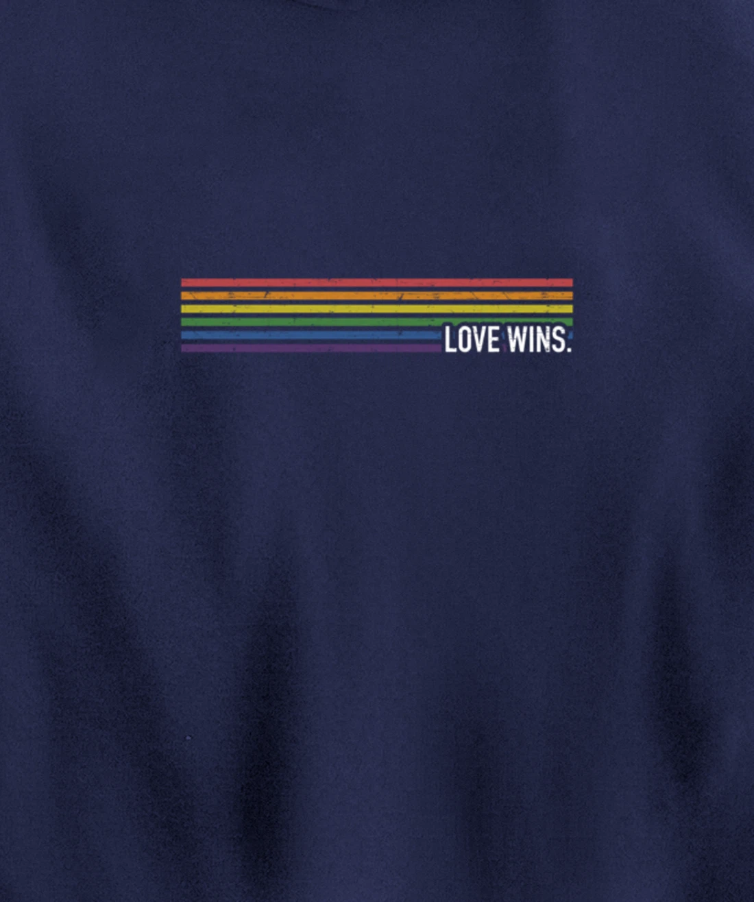Love with rainbow flag wins for gay and lesbian support Pullover Hoodie