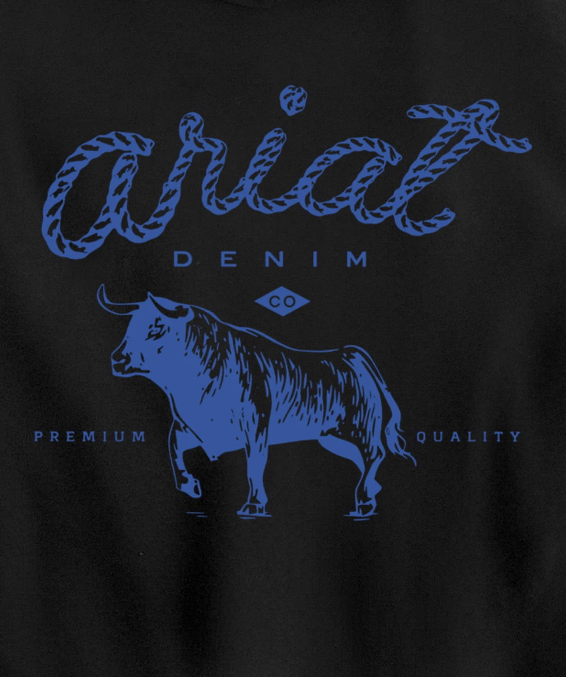 Ariat Denim Bull Premium Quality, Premium Quality Western Pullover Hoodie