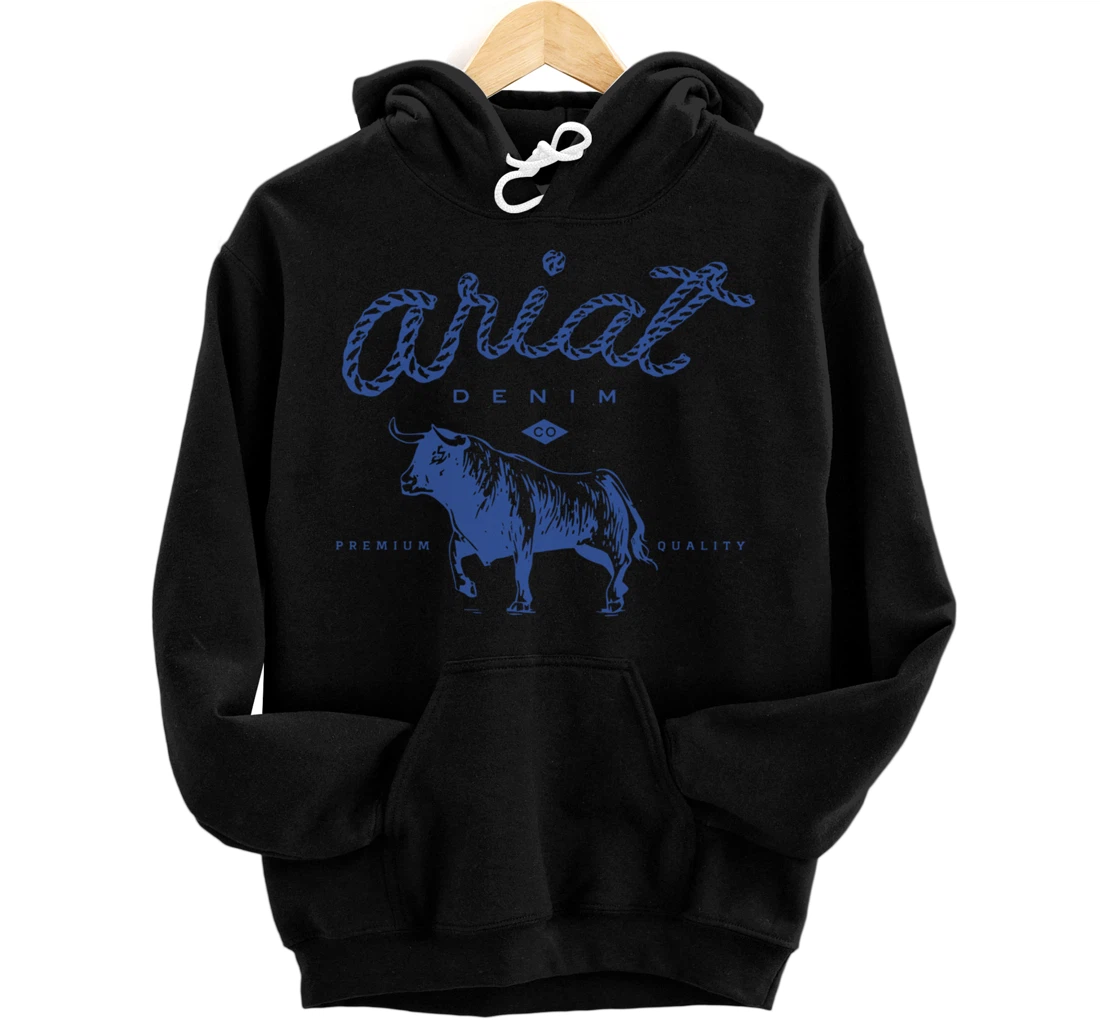 Ariat Denim Bull Premium Quality, Premium Quality Western Pullover Hoodie