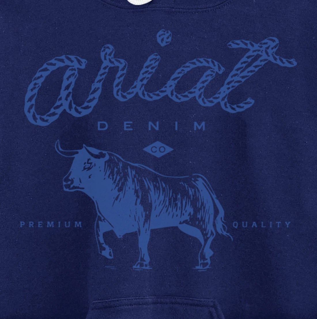 Ariat Denim Bull Premium Quality, Premium Quality Western Pullover Hoodie