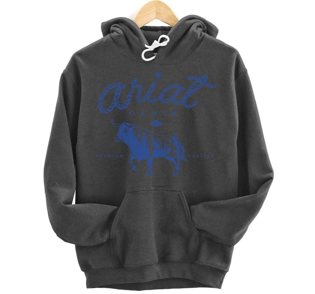 Ariat Denim Bull Premium Quality, Premium Quality Western Pullover Hoodie