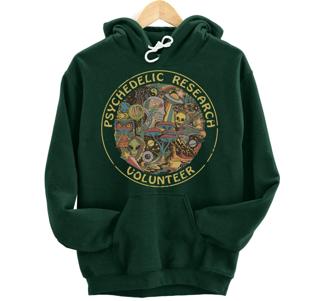 Psychedelic Mushroom | Psychedelic Research Volunteer Pullover Hoodie