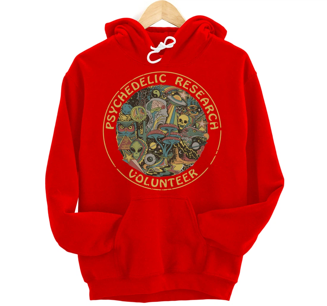 Psychedelic Mushroom | Psychedelic Research Volunteer Pullover Hoodie