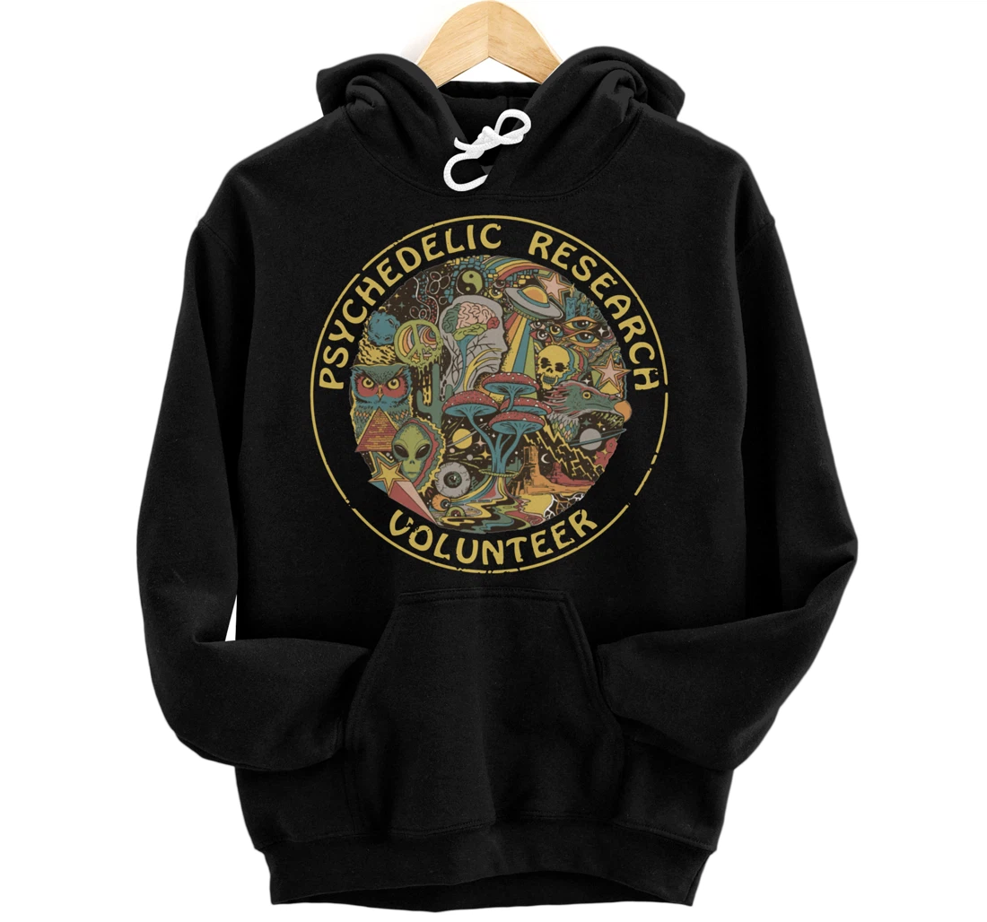 Psychedelic Mushroom | Psychedelic Research Volunteer Pullover Hoodie