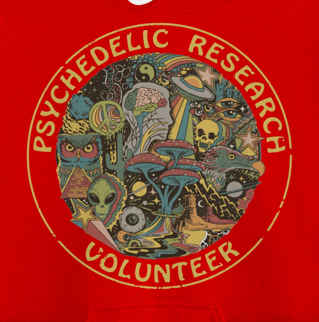 Psychedelic Mushroom | Psychedelic Research Volunteer Pullover Hoodie