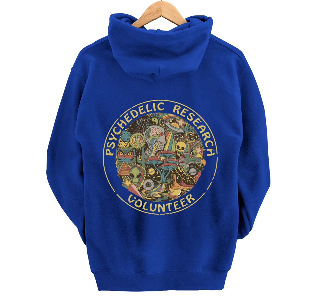 Psychedelic Mushroom | Psychedelic Research Volunteer Pullover Hoodie