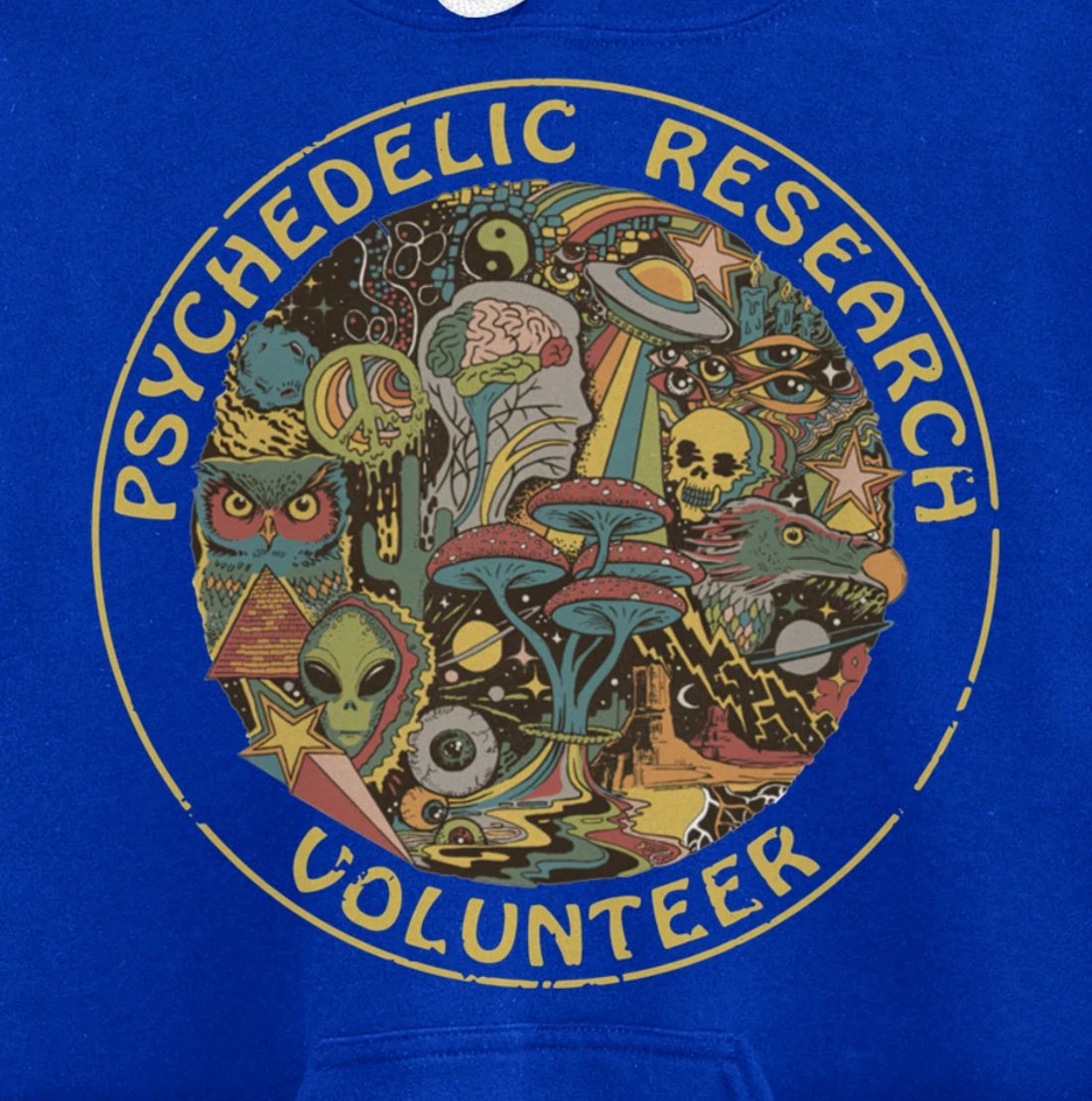 Psychedelic Mushroom | Psychedelic Research Volunteer Pullover Hoodie