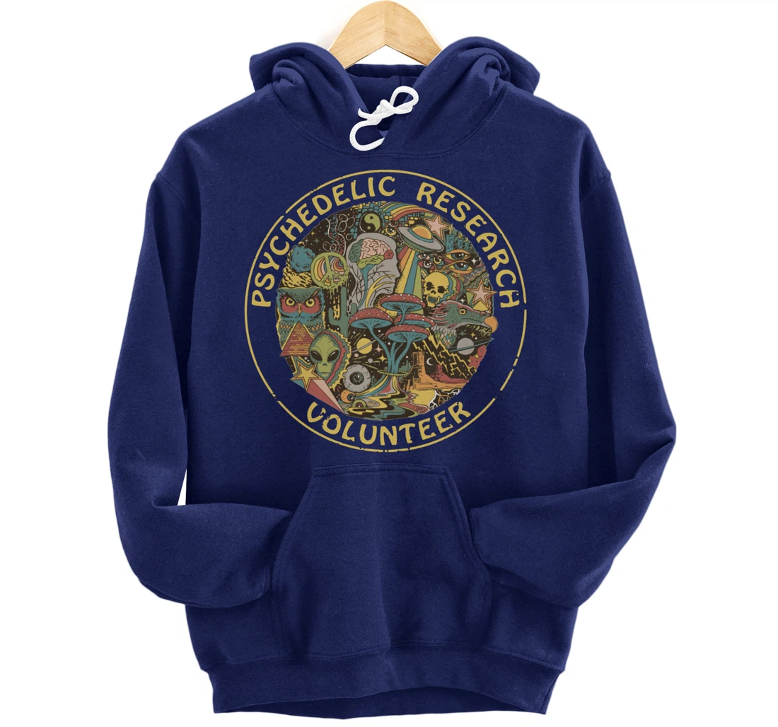 Psychedelic Mushroom | Psychedelic Research Volunteer Pullover Hoodie
